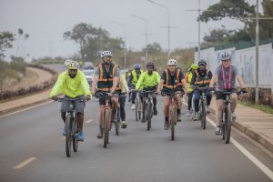 Kiwi Olympians Bring Africa-Wide Bicycle Relief Tour to Tatu City.