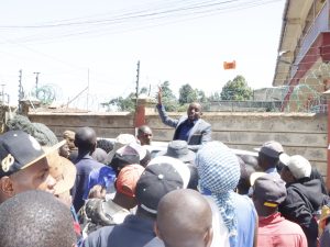 kabete mp aspirant ,James Wanjohi issues ultimatum over dilapidated muguga primary school toilet