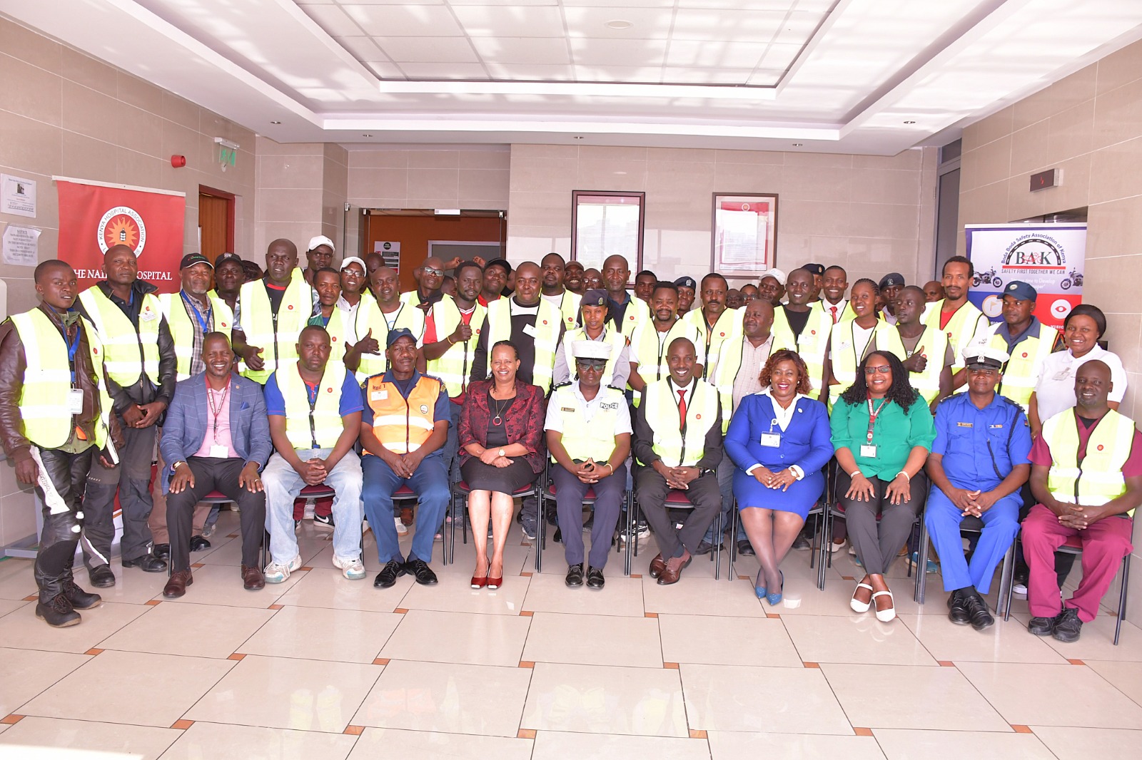 The Nairobi Hospital Offers Basic Emergency Course Training to Boda Boda Riders and Officials