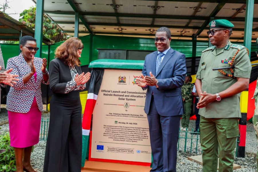 CS Wandayi Launches Solar Project to Power Virtual Court Hearings at Nairobi Remand