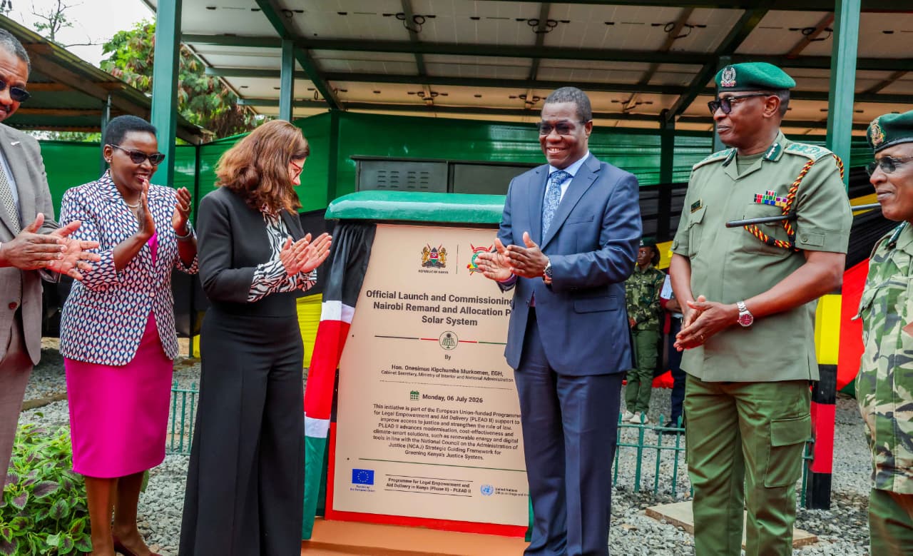 CS Wandayi Launches Solar Project to Power Virtual Court Hearings at Nairobi Remand