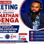 Jonathan Ngenga to Hold Public Engagement Meeting With Nzauni Residents