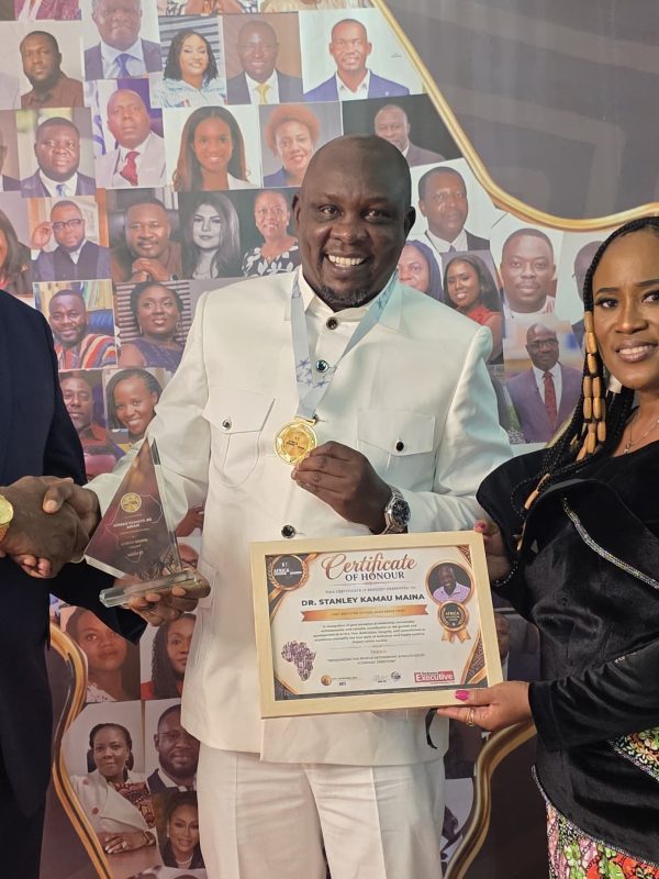 Dr Stanley Kamau Honoured for Community Service at Annual African Awards
